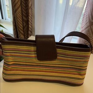 Liz Claiborne Multi Color Woven Purse